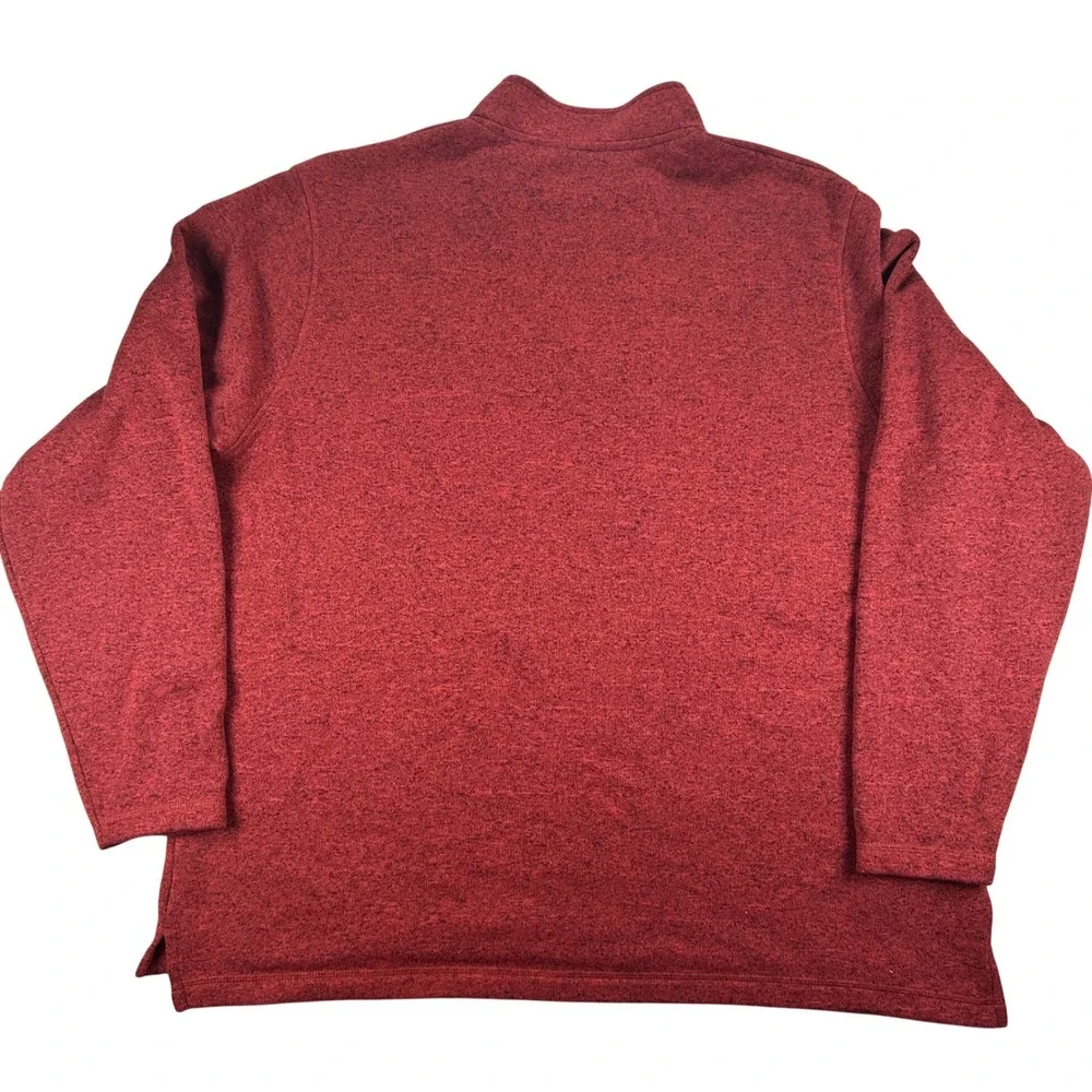 Wrangler Authentics Quarter Zip Pullover‎ Mens 2XL Zinfandel Heather Rugged